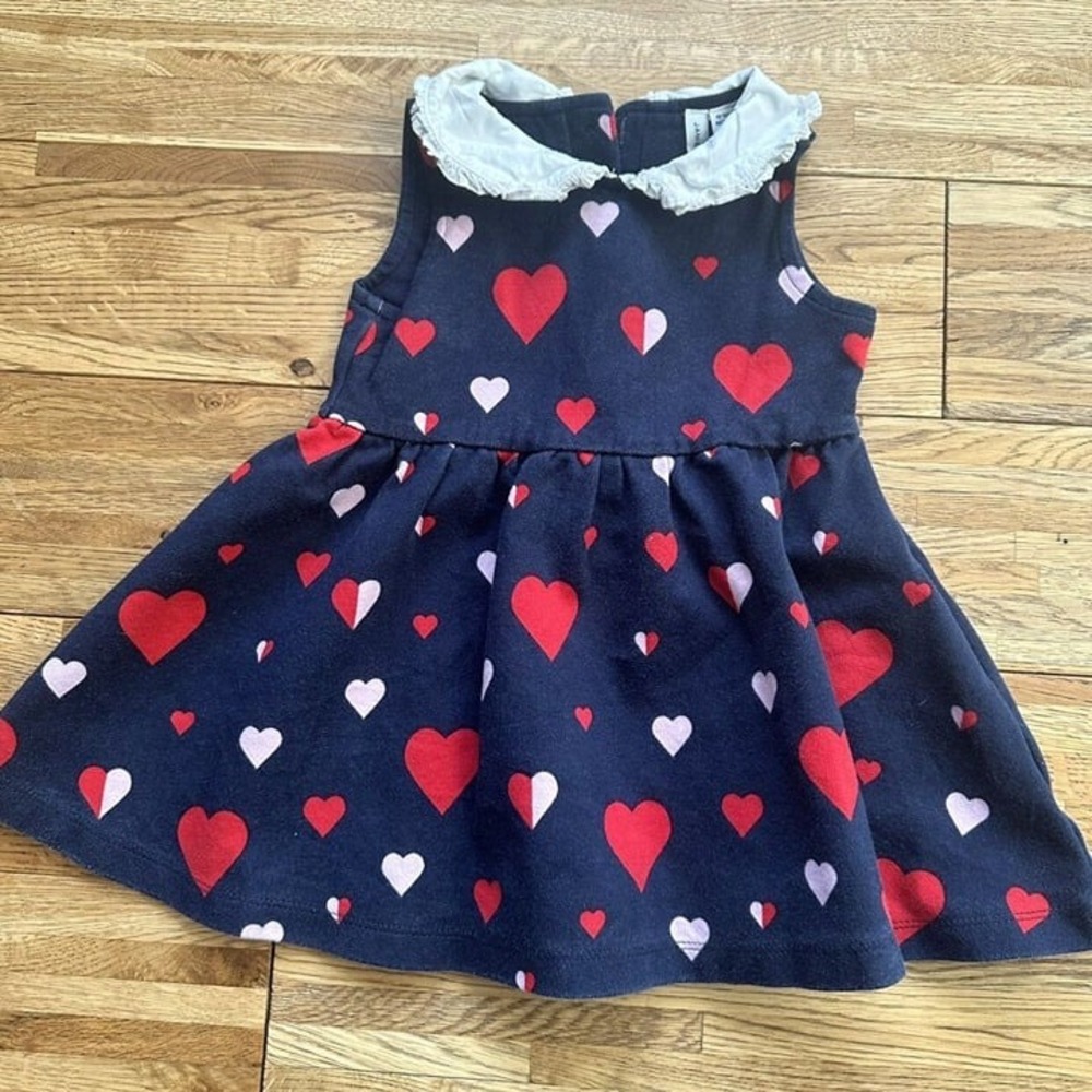 Janie And Jack Heart Dress‎ Size 12-18 Months